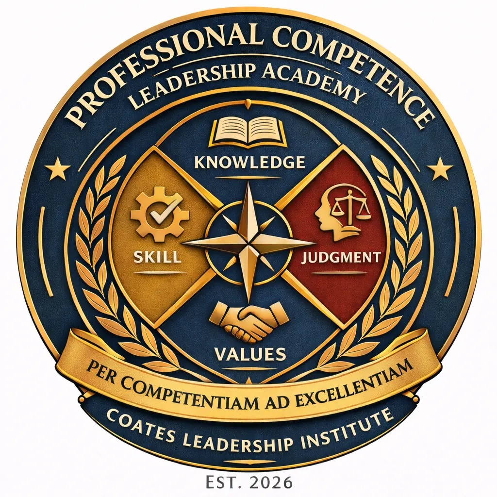 Professional Competence Leadership Academy seal